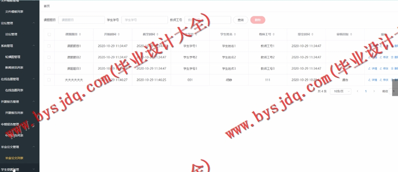 基于Vue的毕业设计管理系统的设计与实现