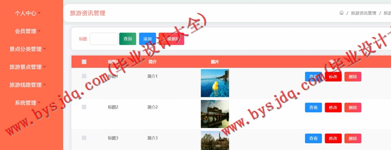 基于SSM的旅游网站的设计与实现