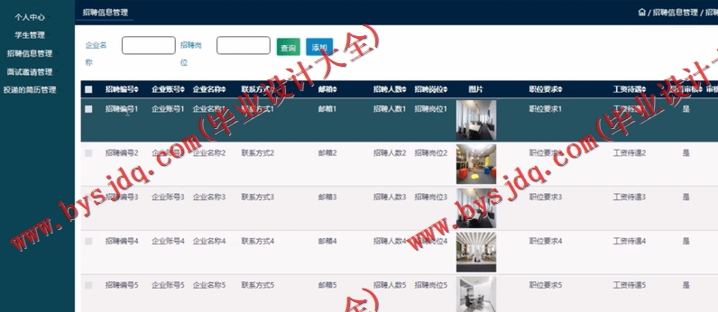 基于SSM的毕业生就业管理系统的设计与实现