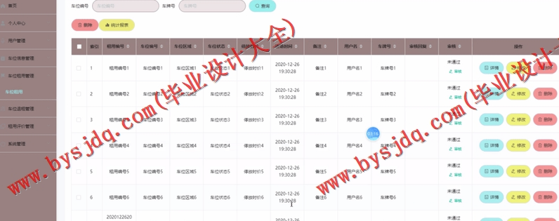 基于Vue的停车位出租系统的设计与实现