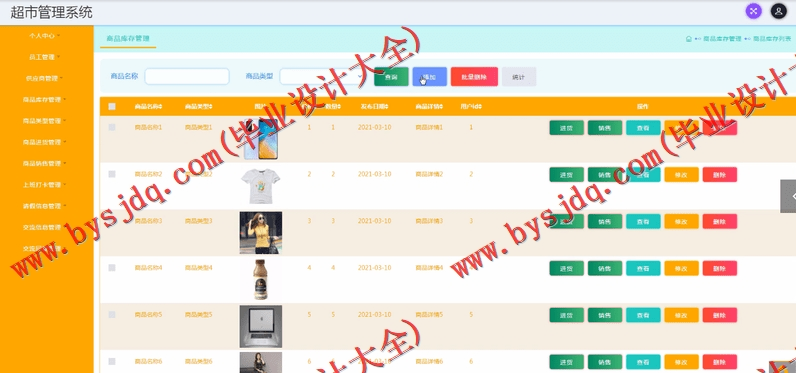 基于SSM的超市管理系统的设计与实现