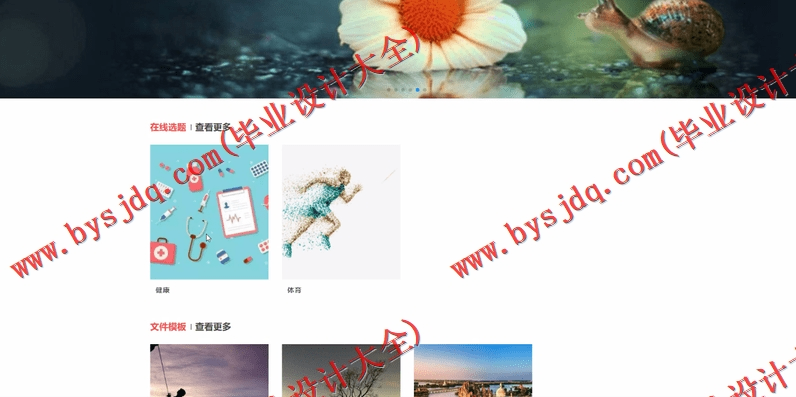 基于Vue的毕业设计管理系统的设计与实现