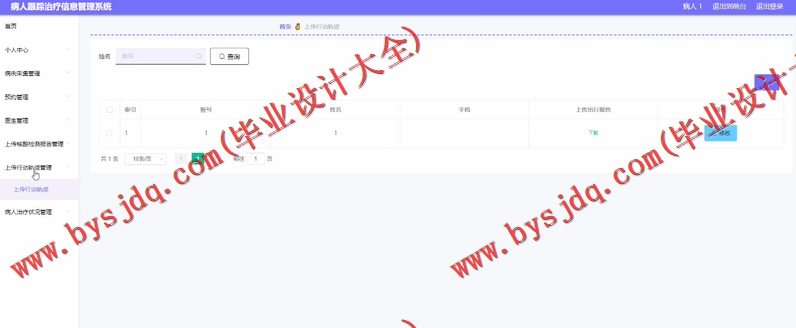 基于Vue的病人跟踪治疗管理系统的设计与实现