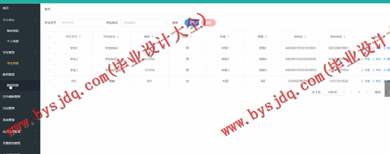 基于Vue的毕业设计管理系统的设计与实现