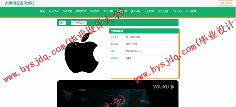 基于Vue的大手海恩宣传系统的设计与实现