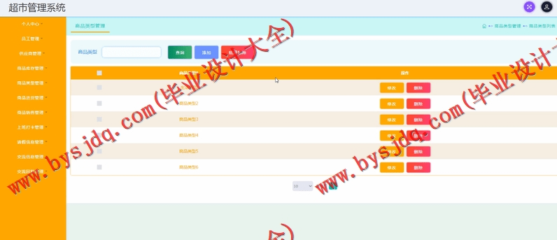 基于SSM的超市管理系统的设计与实现