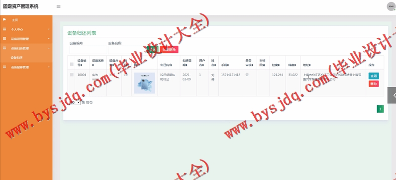 基于SSM的固定资产管理系统的设计与实现