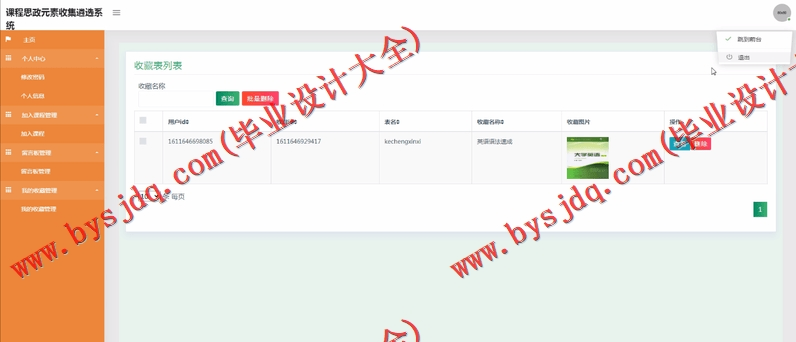 基于SSM的课程思政元素收集遴选系统的设计与实现