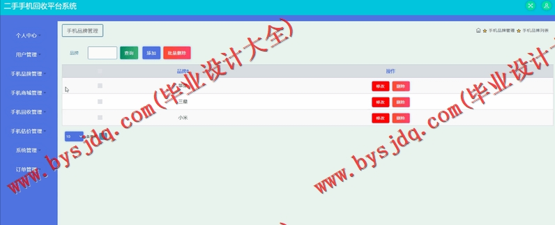 基于SSM的二手手机回收平台的设计与实现