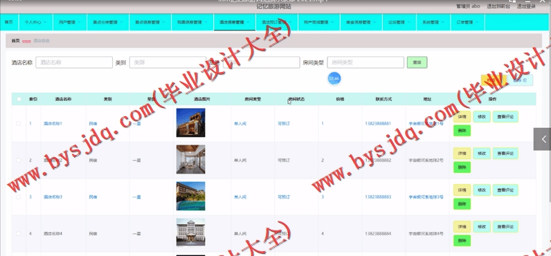 基于Vue的记忆旅游网站设计的设计与实现