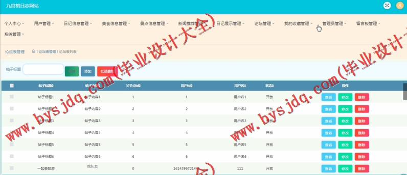 基于SSM的美好生活日志网的设计与实现