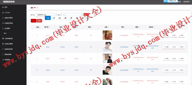 基于Vue的房屋租赁管理系统的设计与实现