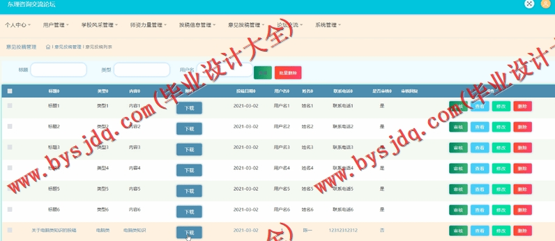 基于SSM的交流论坛的设计与实现