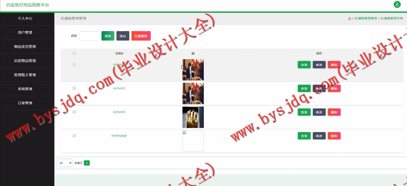 基于SSM的抗疫医疗用品销售平台的设计与实现