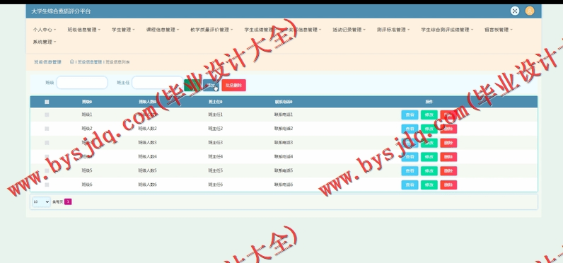 基于Vue的大学生综合素质评分平台的设计与实现