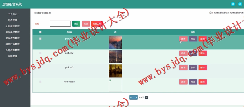 基于SSM的房屋租赁管理系统的设计与实现