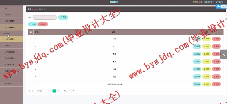 基于Vue的电影视频网站的设计与实现