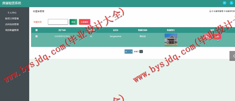 基于SSM的房屋租赁管理系统的设计与实现