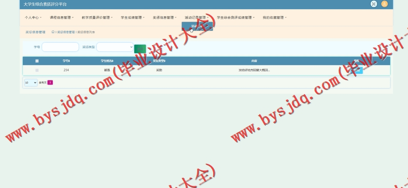 基于Vue的大学生综合素质评分平台的设计与实现
