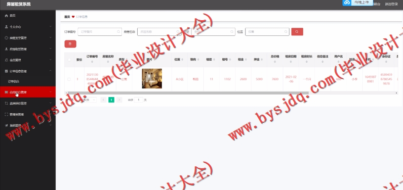 基于Vue的房屋租赁管理系统的设计与实现