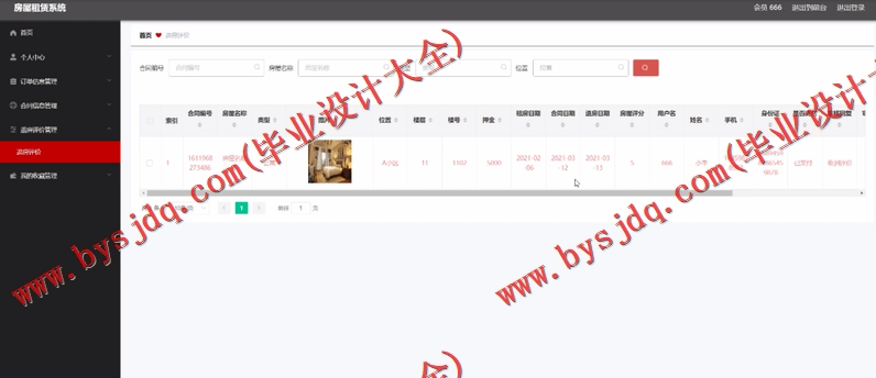 基于Vue的房屋租赁管理系统的设计与实现