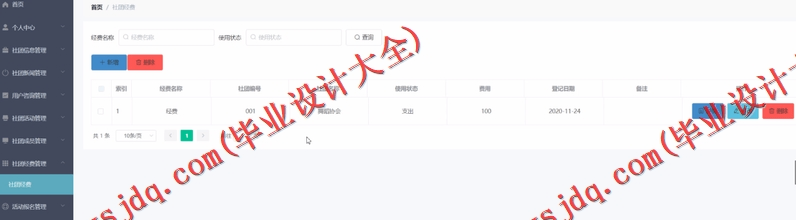 基于Vue的大学生社团管理系统的设计与实现