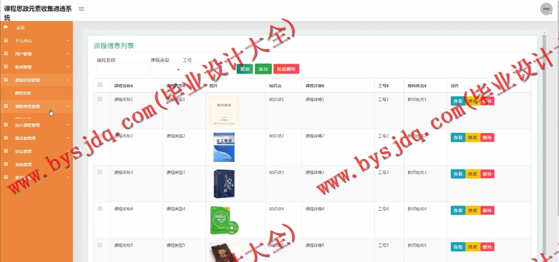 基于SSM的课程思政元素收集遴选系统的设计与实现