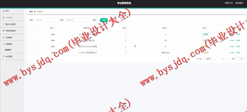 基于Vue的在线考试系统的设计与实现