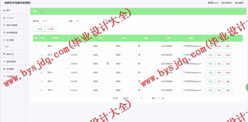 基于Vue的考研互学互助专区网站的设计与实现