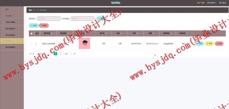 基于Vue的电影视频网站的设计与实现