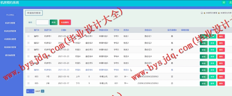 基于SSM的机房预约系统的设计与实现