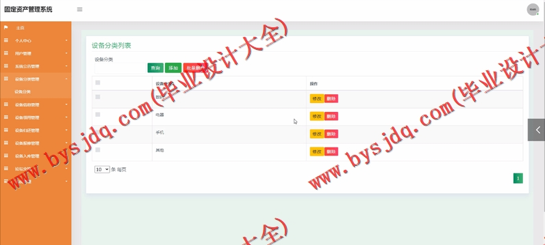 基于SSM的固定资产管理系统的设计与实现