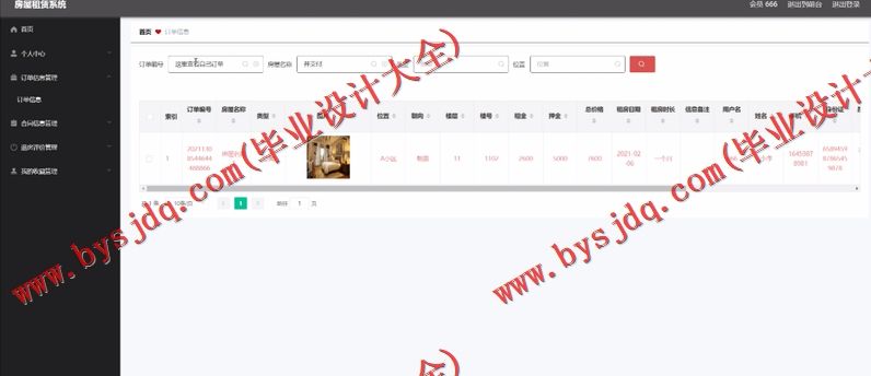 基于Vue的房屋租赁管理系统的设计与实现
