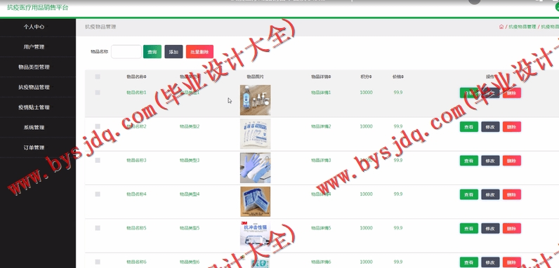 基于SSM的抗疫医疗用品销售平台的设计与实现