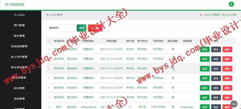 基于SSM的药品商城网站的设计与实现
