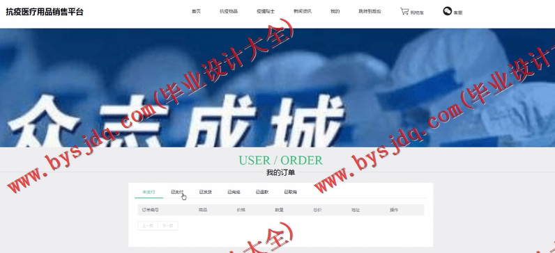 基于SSM的抗疫医疗用品销售平台的设计与实现