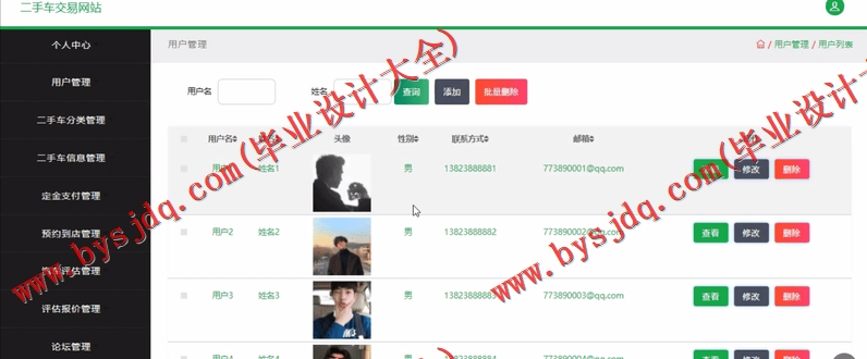 基于SSM的二手汽车交易平台的设计与实现