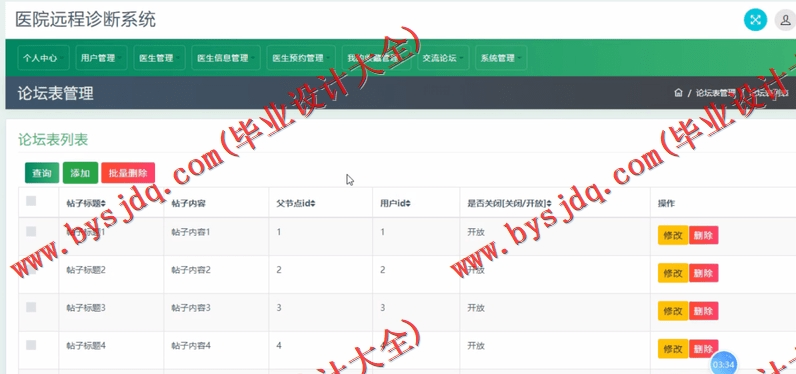 基于SSM的医院远程诊断系统.的设计与实现