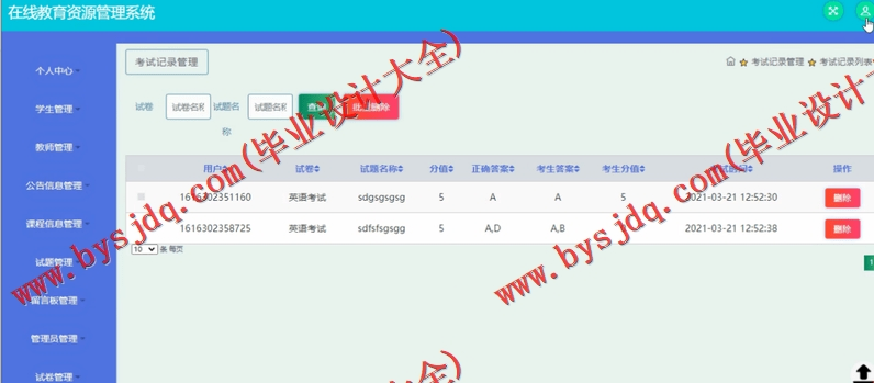 基于SSM的在线教育资源管理系统的设计与实现