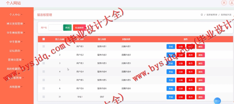 基于SSM的个人网站的设计与实现