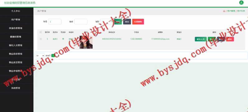 基于SSM的社区疫情防控管理信息系统的设计与实现