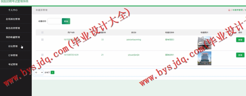 基于SSM的医院招聘考试管理系统的设计与实现