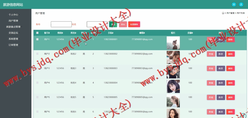 基于SSM的旅游信息网站的设计与实现
