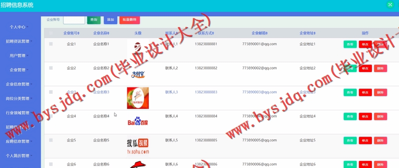 基于SSM的招聘信息系统的设计与实现