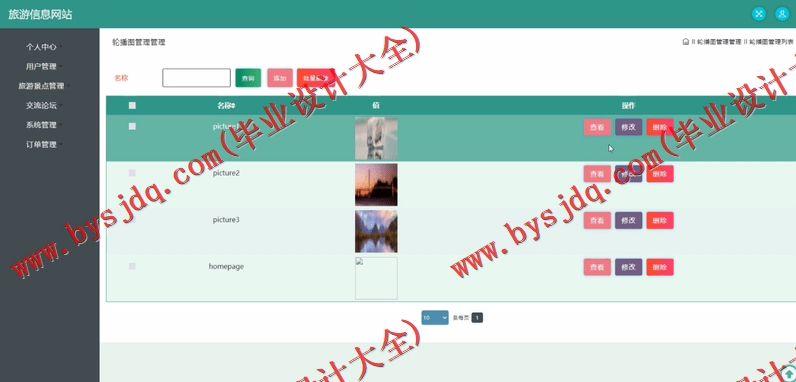 基于SSM的旅游信息网站的设计与实现
