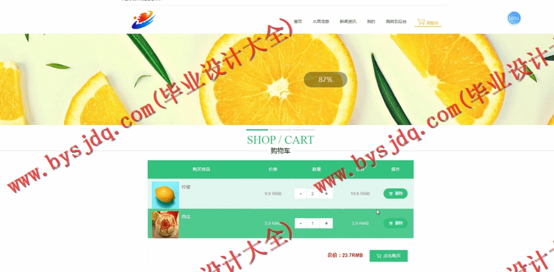 基于SSM的水果销售管理网站的设计与实现
