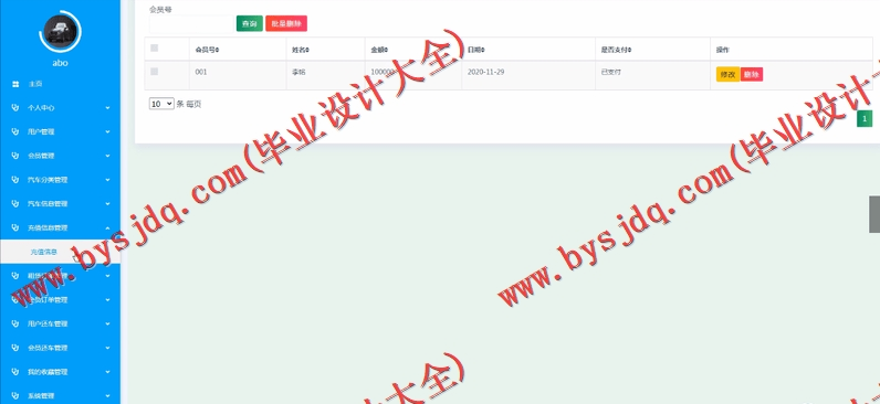 基于SSM的汽车租赁平台的设计与实现