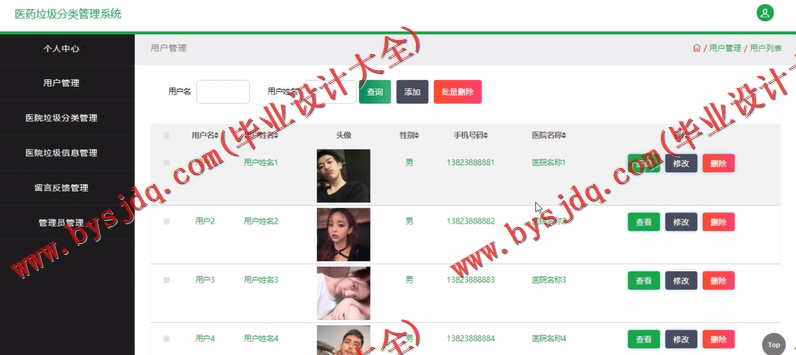 基于SSM的医药垃圾分类管理系统的设计与实现