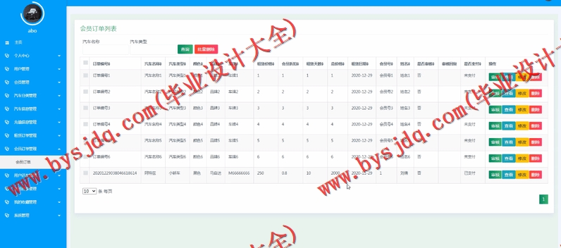 基于SSM的汽车租赁平台的设计与实现