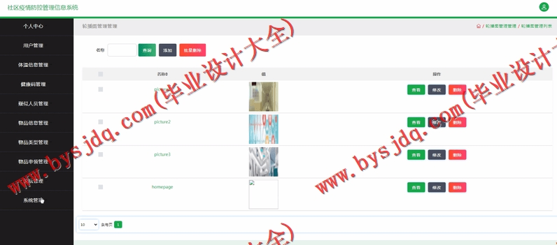 基于SSM的社区疫情防控管理信息系统的设计与实现
